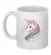 Чашка керамічна Believe in unicorn Білий фото