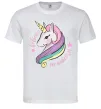 Чоловіча футболка Believe in unicorn Білий фото