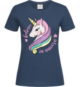Жіноча футболка Believe in unicorn