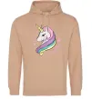 Чоловіча толстовка (худі) Believe in unicorn Пісочний Чоловіча толстовка (худі) Believe in unicorn Пісочний фото