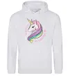 Женская толстовка (худи) Believe in unicorn Серый меланж фото