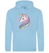 Жіноча толстовка (худі) Believe in unicorn Блакитний фото