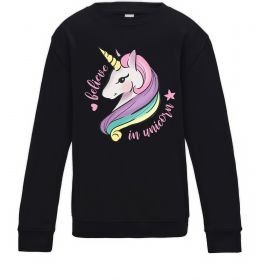 Детский Свитшот Believe in unicorn