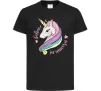 Детская футболка Believe in unicorn Черный фото