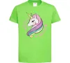 Детская футболка Believe in unicorn Лаймовый фото