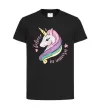 Детская футболка Believe in unicorn Черный фото
