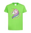 Детская футболка Believe in unicorn Лаймовый фото