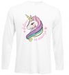 Реглан Believe in unicorn Білий фото