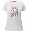 Женская премиум футболка Believe in unicorn Белый фото
