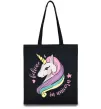 Эко-сумка Believe in unicorn Черный Эко-сумка Believe in unicorn Черный фото