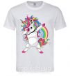 Мужская футболка Hyping unicorn Белый фото