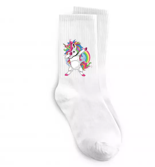 Носки Hyping unicorn Белый фото