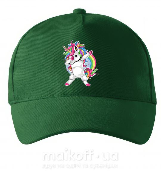 Кепка Hyping unicorn Темно-зелений фото