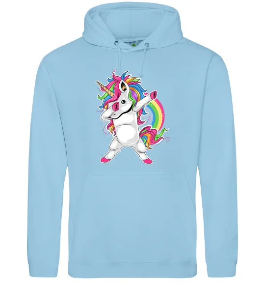 Чоловіча толстовка (худі) Hyping unicorn Блакитний фото