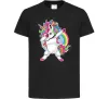Детская футболка Hyping unicorn Черный Детская футболка Hyping unicorn Черный фото