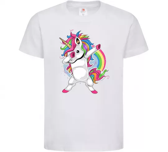 Детская футболка Hyping unicorn Белый фото