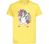 Детская футболка Hyping unicorn Лимонный Детская футболка Hyping unicorn Лимонный фото