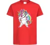 Детская футболка Hyping unicorn Красный Детская футболка Hyping unicorn Красный фото