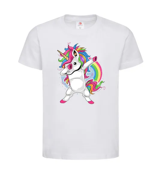 Детская футболка Hyping unicorn Белый фото