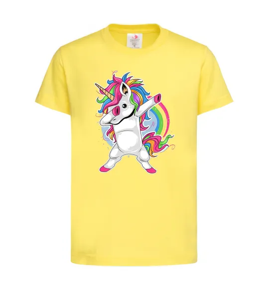Детская футболка Hyping unicorn Лимонный фото