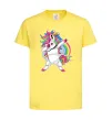 Детская футболка Hyping unicorn Лимонный фото