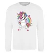 Світшот Hyping unicorn Білий фото
