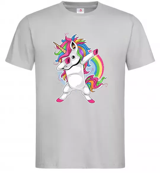 Чоловіча футболка Hyping unicorn Сірий фото