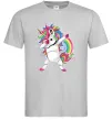 Чоловіча футболка Hyping unicorn Сірий фото