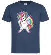 Чоловіча футболка Hyping unicorn Темно-синій фото