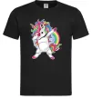 Чоловіча футболка Hyping unicorn Чорний фото