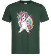 Чоловіча футболка Hyping unicorn Темно-зелений фото