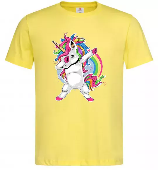 Чоловіча футболка Hyping unicorn Лимонний фото