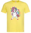 Чоловіча футболка Hyping unicorn Лимонний фото