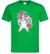 Чоловіча футболка Hyping unicorn Зелений фото