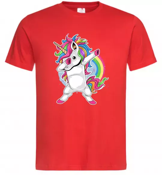 Чоловіча футболка Hyping unicorn Червоний фото