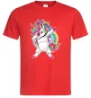 Чоловіча футболка Hyping unicorn Червоний фото