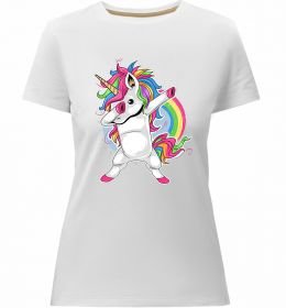 Жіноча преміум футболка Hyping unicorn