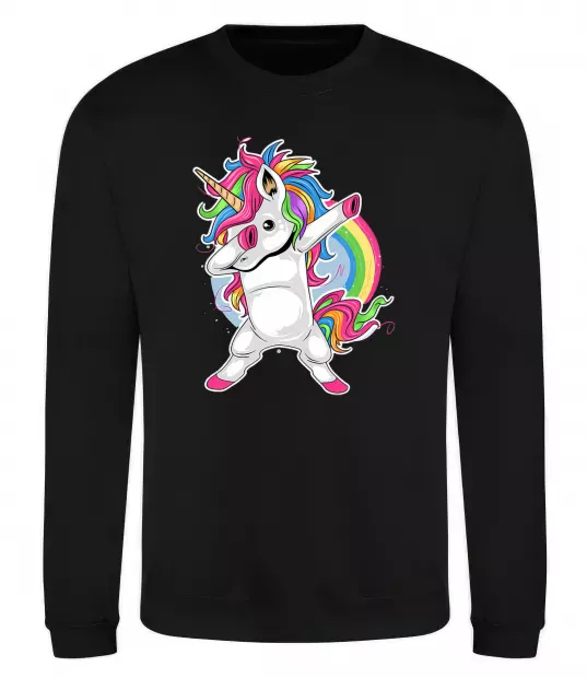 Свитшот Hyping unicorn Черный фото