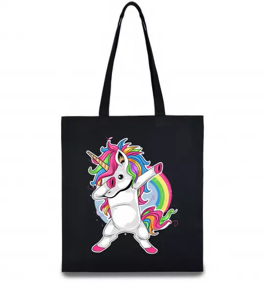 Эко-сумка Hyping unicorn Черный фото