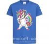 Детская футболка Hyping unicorn Ярко-синий фото