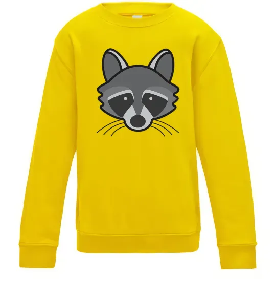 Детский Свитшот Єнот Солнечно желтый фото