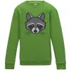 Детский Свитшот Єнот Лаймовый фото