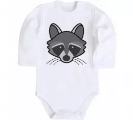 Детский боди Єнот Белый фото