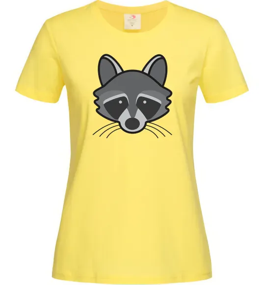 Женская футболка Єнот Лимонный фото