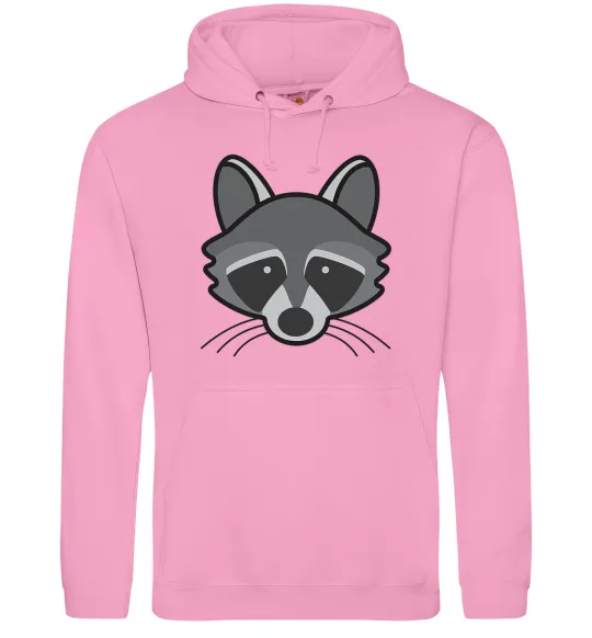 Чоловіча толстовка (худі) Єнот Рожевий фото