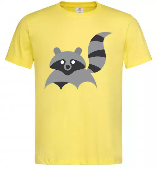 Мужская футболка Racoon Лимонный фото