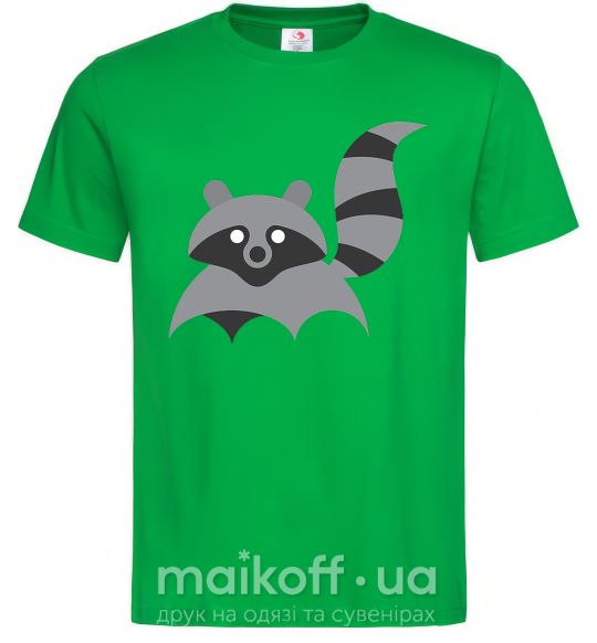 Мужская футболка Racoon Зеленый фото