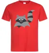 Мужская футболка Racoon Красный Мужская футболка Racoon Красный фото