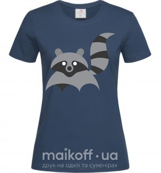 Женская футболка Racoon Темно-синий фото