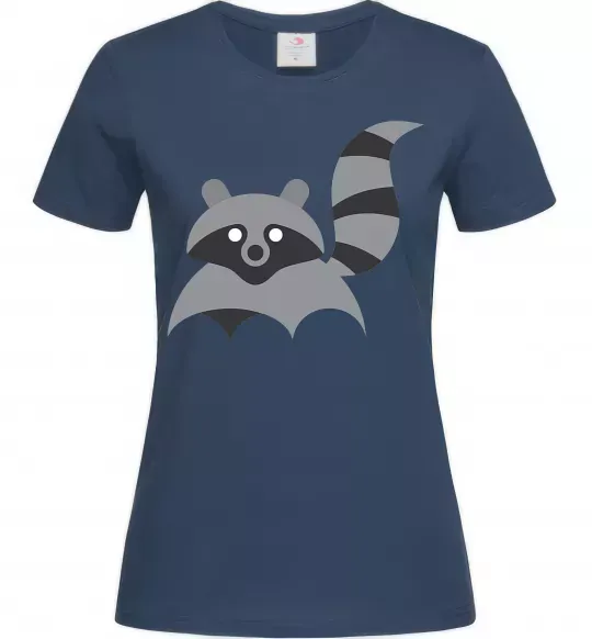 Женская футболка Racoon Темно-синий фото